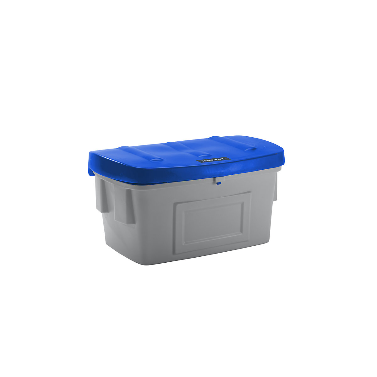 Universal / grit container – eurokraft pro, without dispenser opening, 400 l, blue lid-7