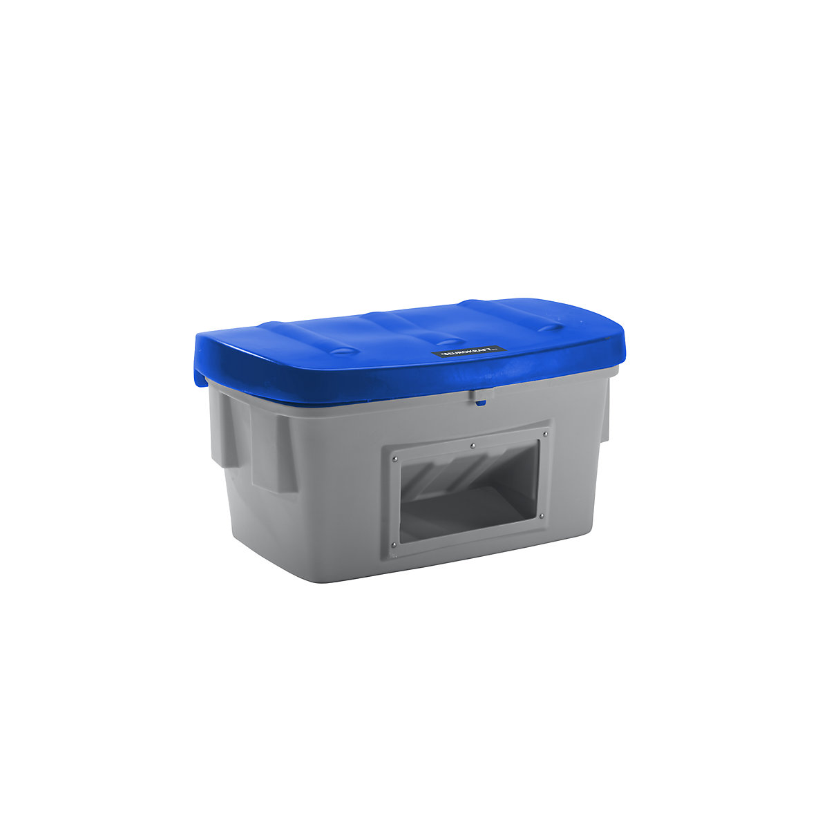 Universal / grit container – eurokraft pro, with dispenser opening, 400 l, blue lid-12
