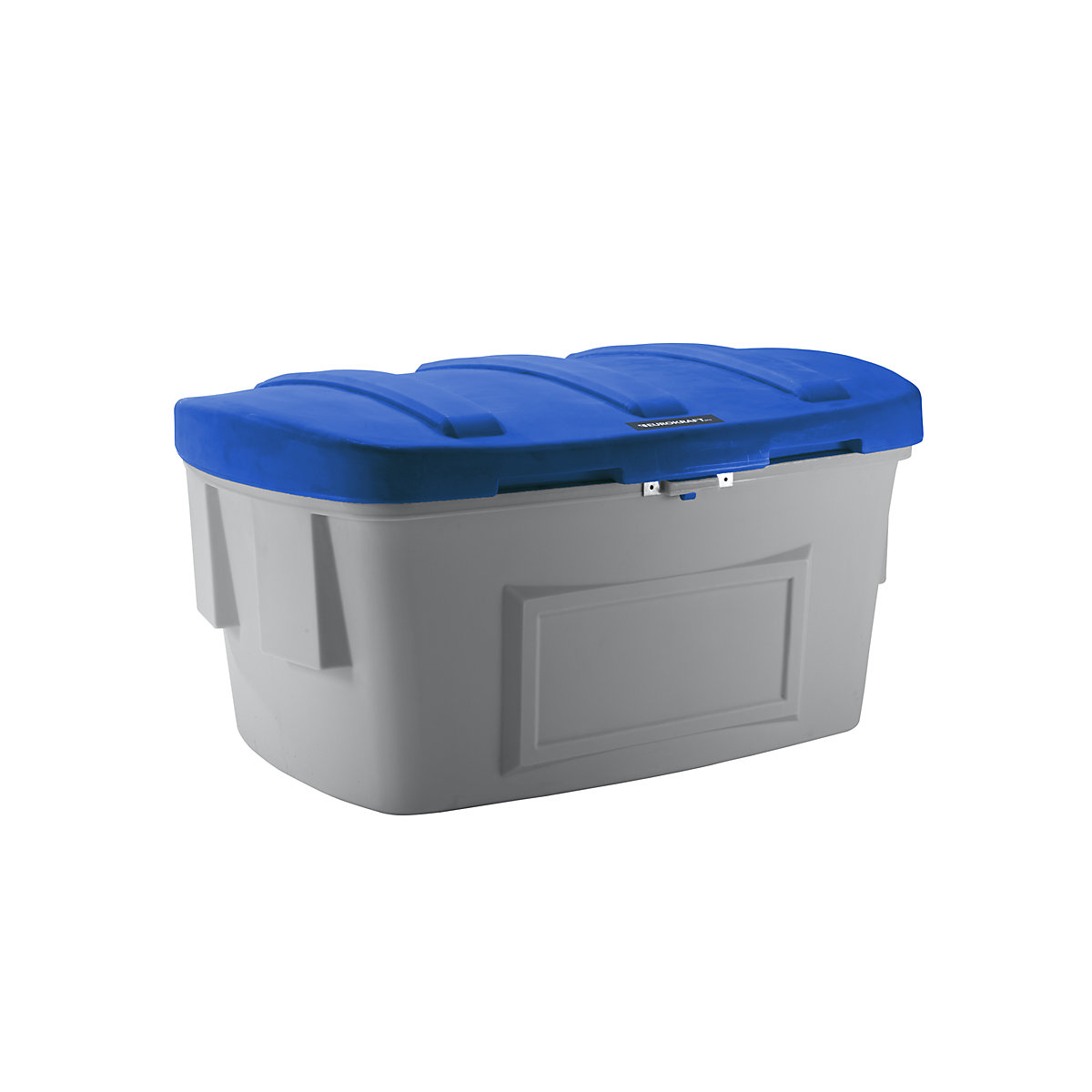 Universal / grit container – eurokraft pro, without dispenser opening, 1000 l, blue lid-13
