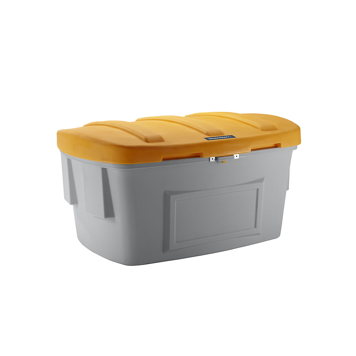 Universal / grit container – eurokraft pro, without dispenser opening, 1000 l, orange lid-4