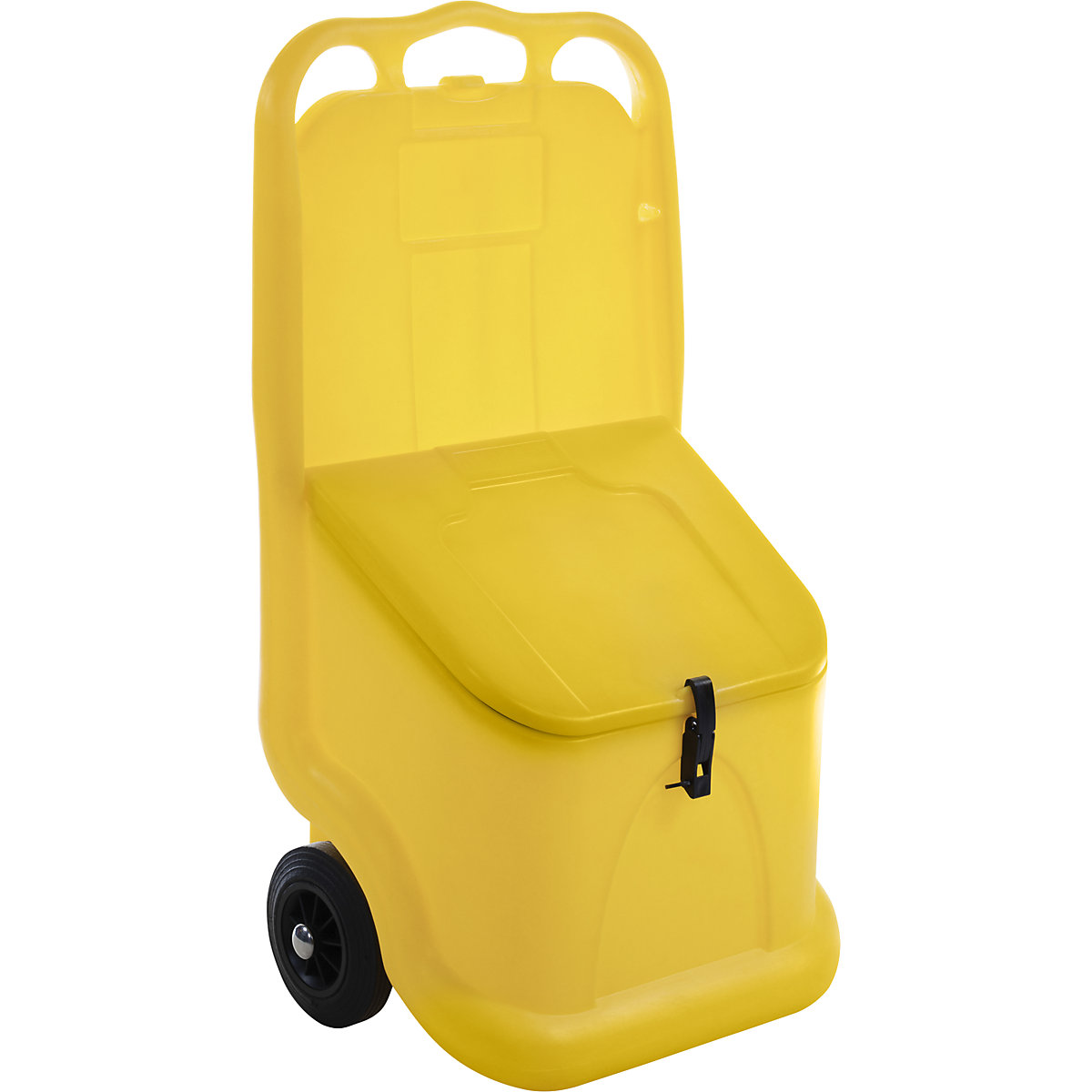 Universal trolley – eurokraft basic, ideal for bulk materials, capacity 75 l, yellow-7