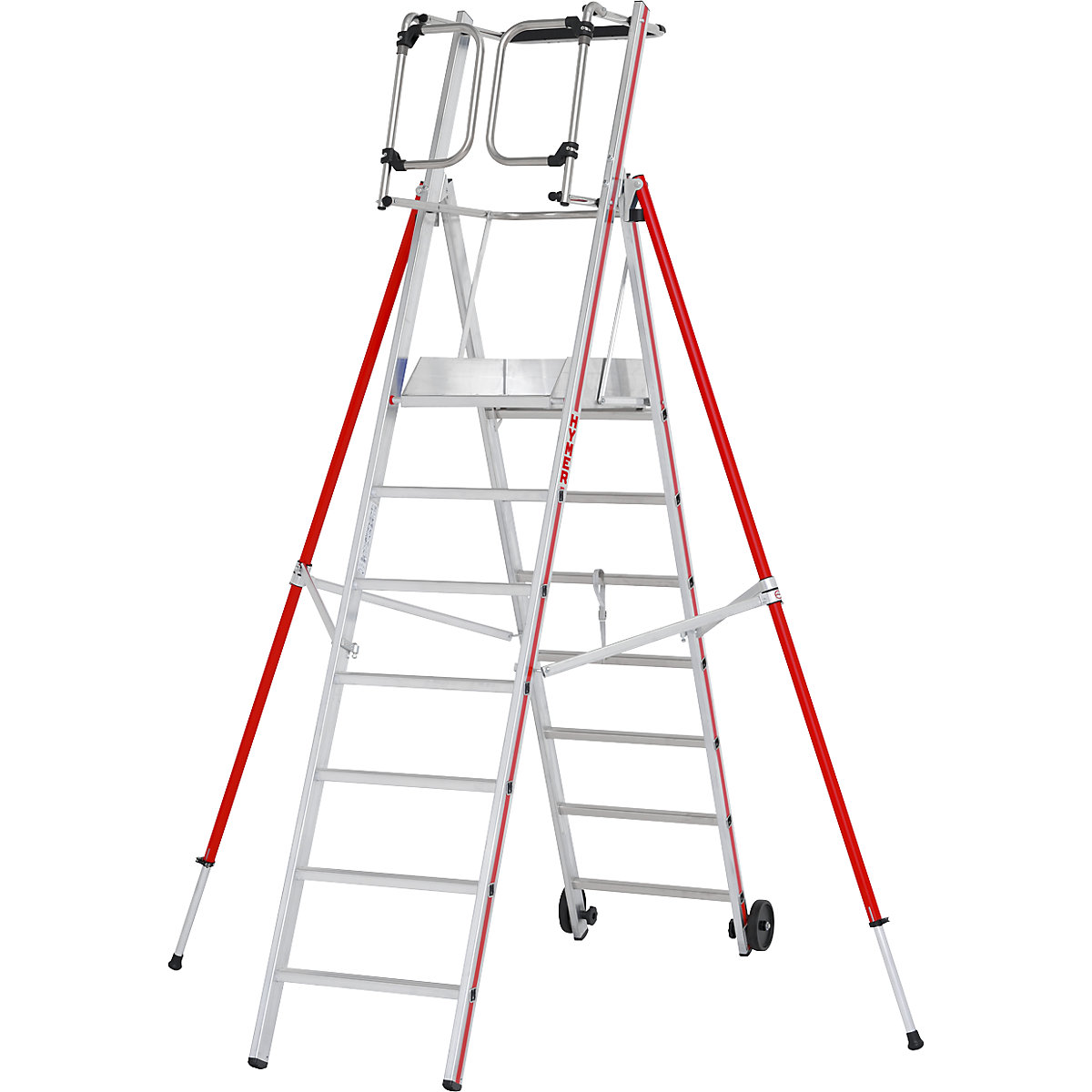 Aluminiowa drabina platformowa – HYMER