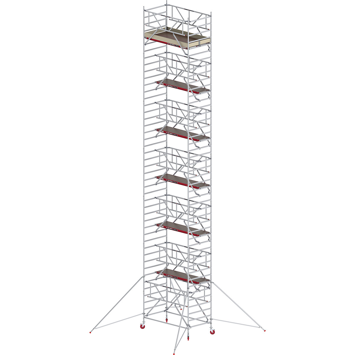 Rusztowanie ruchome RS TOWER 42, szerokie, z poręczą Safe-Quick® – Altrex