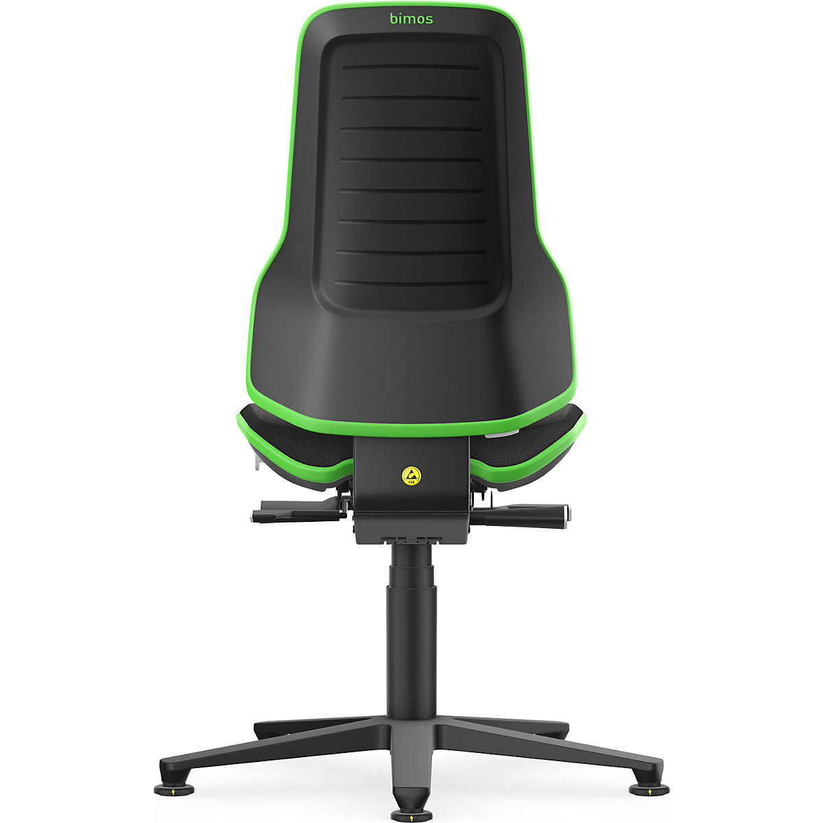 Obrotowe krzesło do pracy ESD NEON, ślizgacze – bimos (Zdjęcie produktu 5)-4