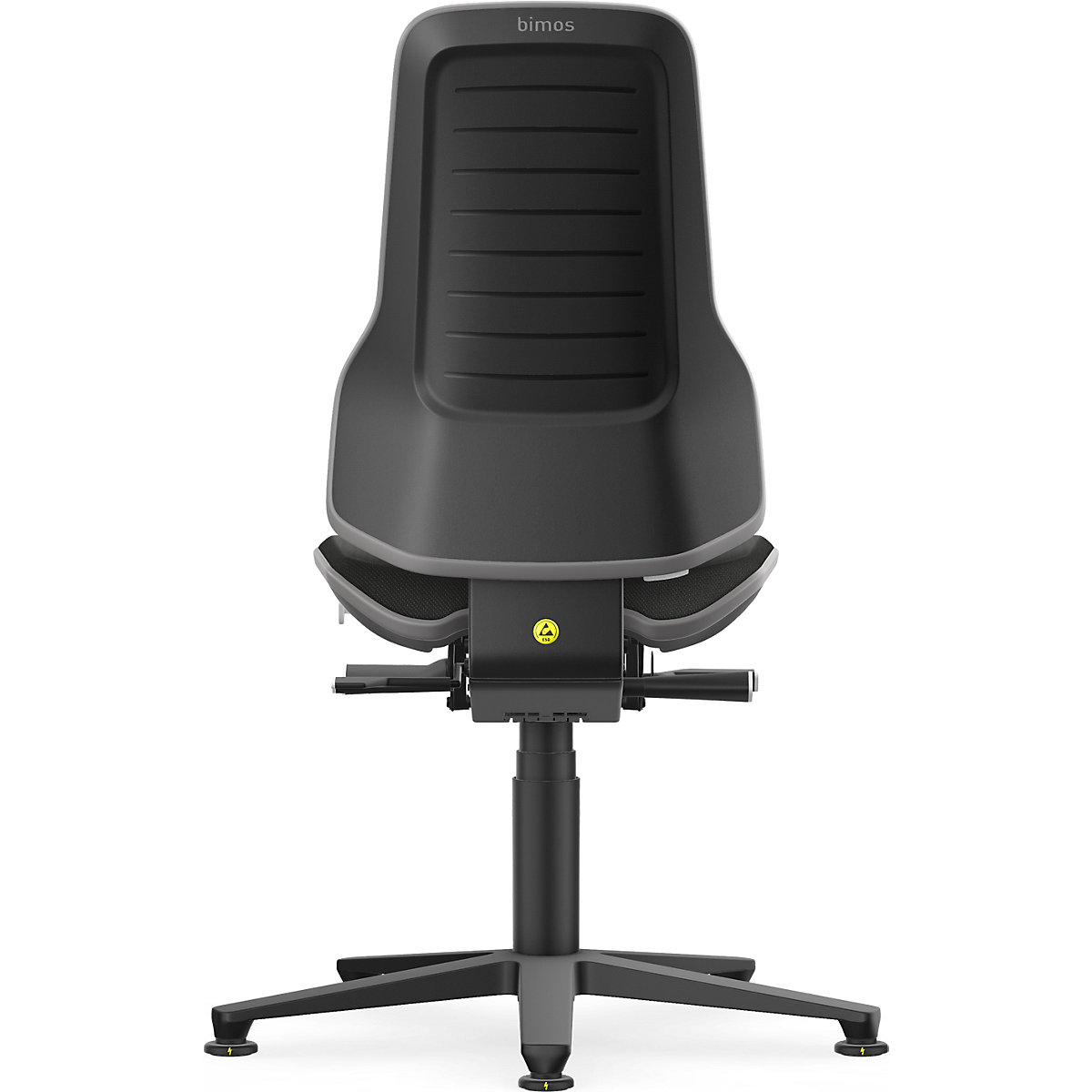 Obrotowe krzesło do pracy ESD NEON, ślizgacze – bimos (Zdjęcie produktu 5)-4