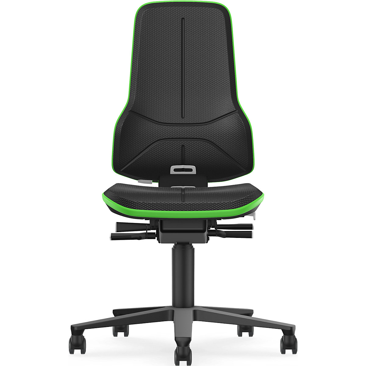 Obrotowe krzesło do pracy ESD NEON, rolki – bimos (Zdjęcie produktu 2)-1