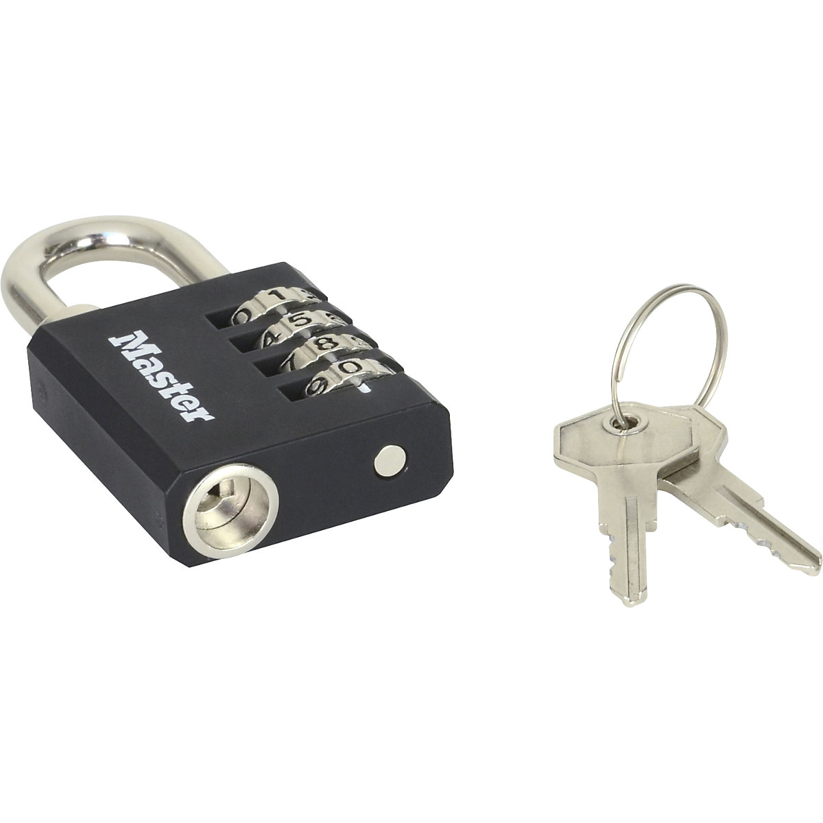 Kłódka z systemem numerycznym, cynkowa – Masterlock (Zdjęcie produktu 2)-1