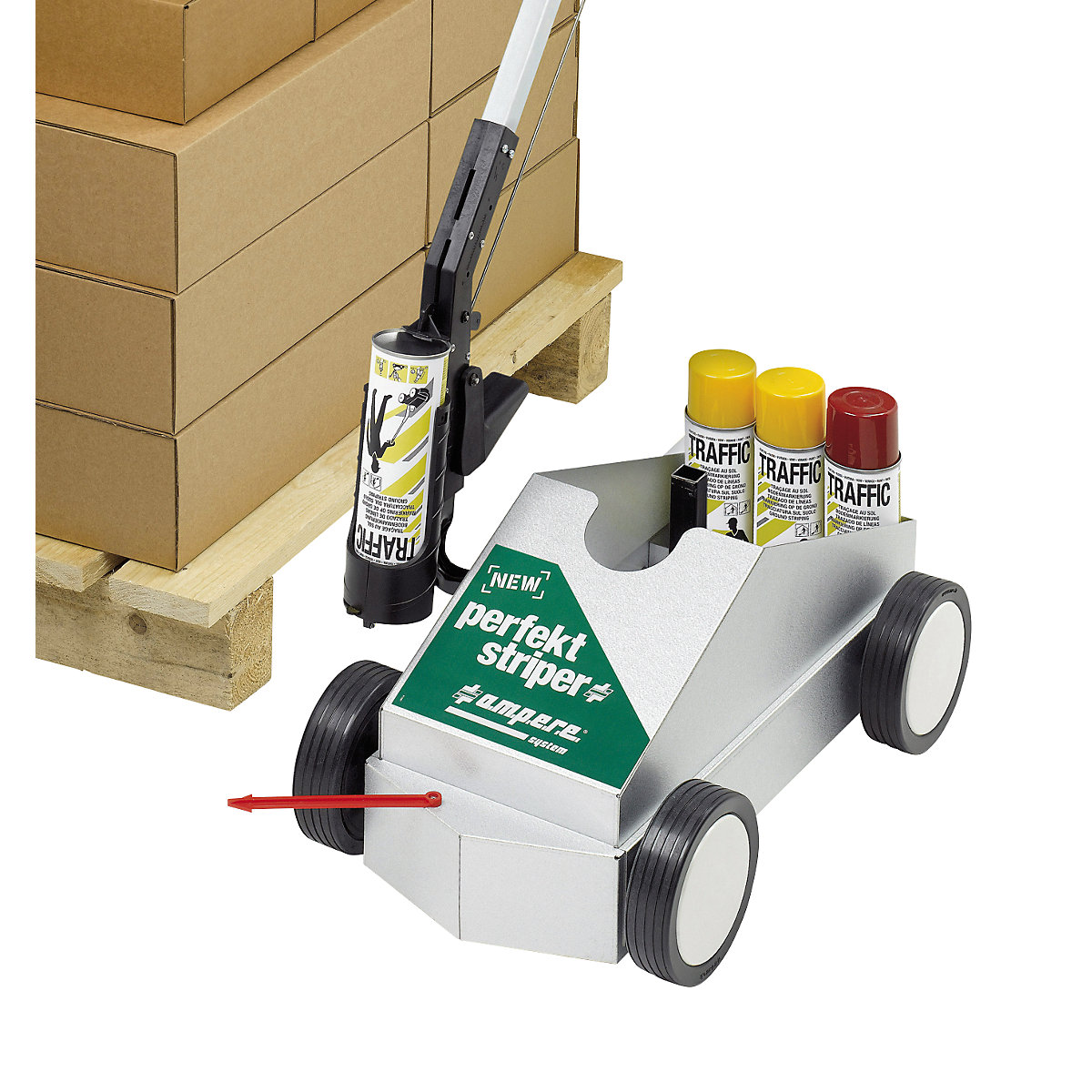 Wózek do znakowania podłoża New Perfekt Striper® – Ampere (Zdjęcie produktu 5)-4