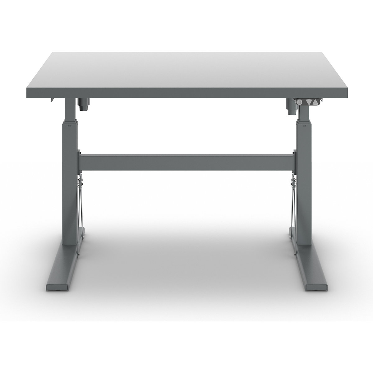 Stół roboczy, z elektryczną regulacją wysokości, nośność 300 kg – eurokraft pro (Zdjęcie produktu 6)-5