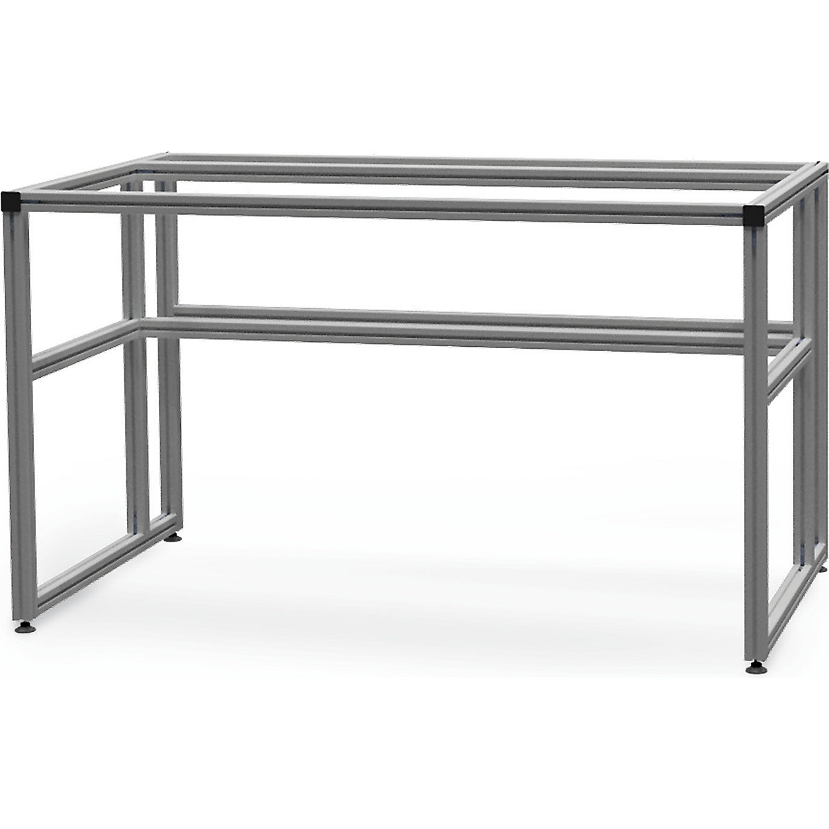 Stół warsztatowy aluminiowy workalu®, szkielet podstawowy – bedrunka hirth (Zdjęcie produktu 5)-4