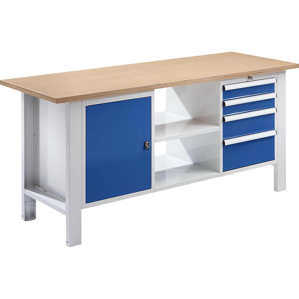 Stół warsztatowy, system modułowy &ndash; eurokraft basic