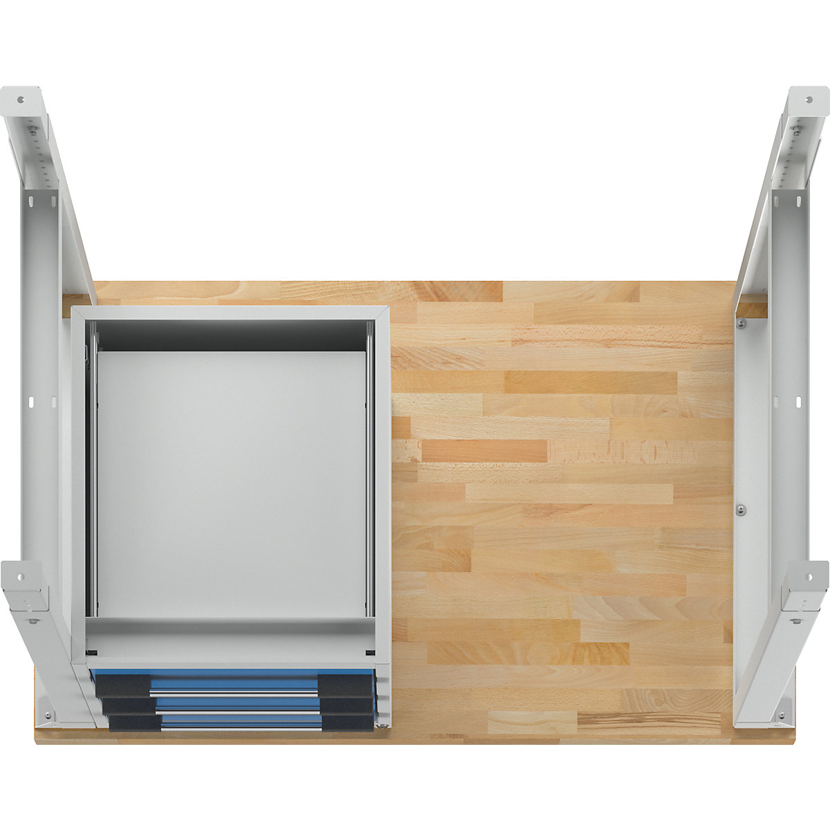 Stół warsztatowy, system modułowy serii 7000 – eurokraft pro (Zdjęcie produktu 8)-7