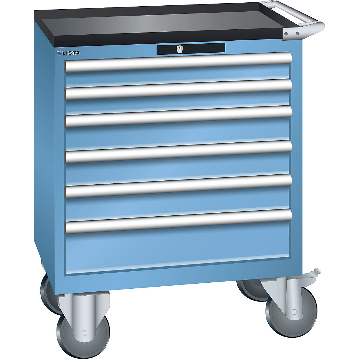 Szafka z szufladami, na kółkach – LISTA