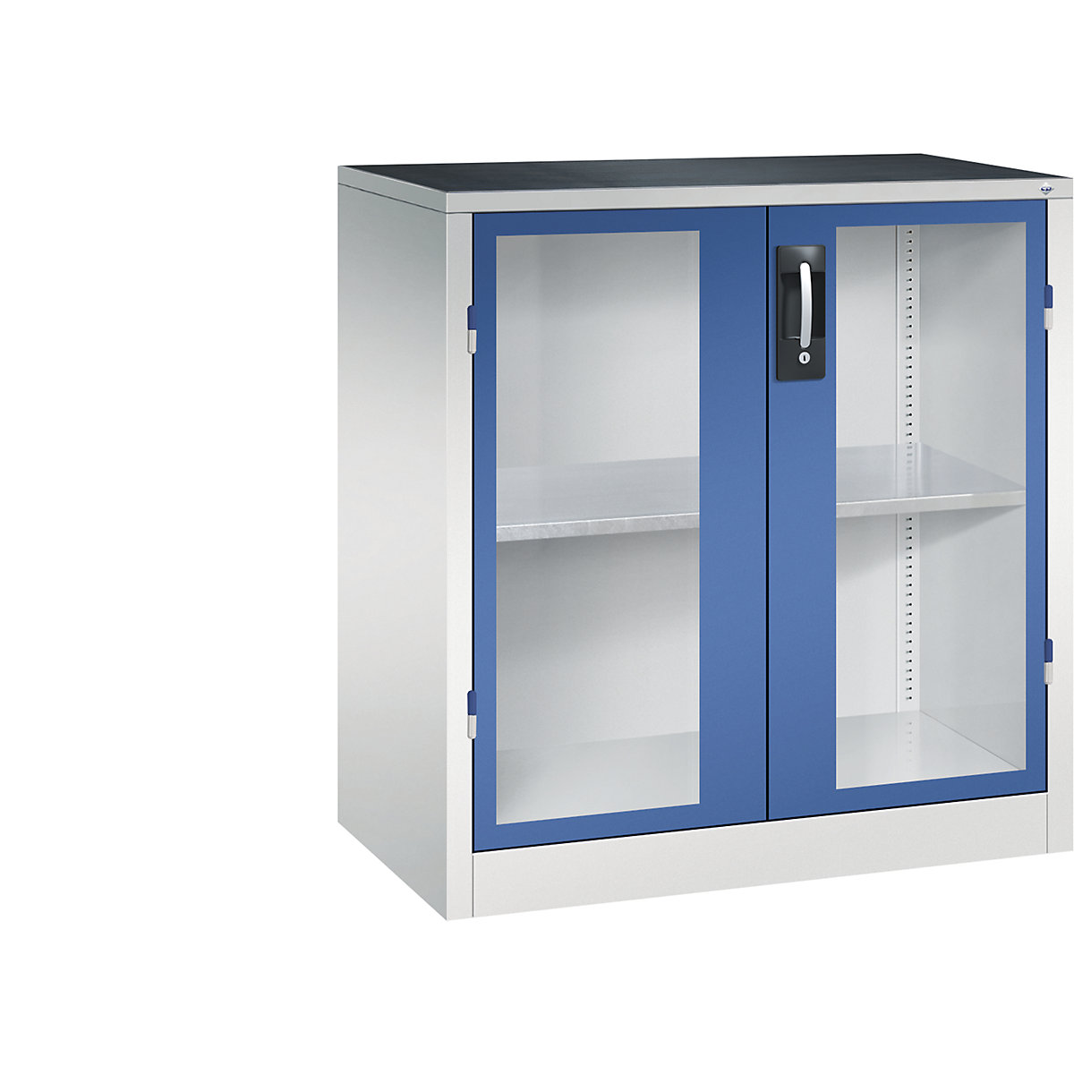 Szafka z drzwiami skrzydłowymi, z okienkami – C+P (Zdjęcie produktu 3)-2