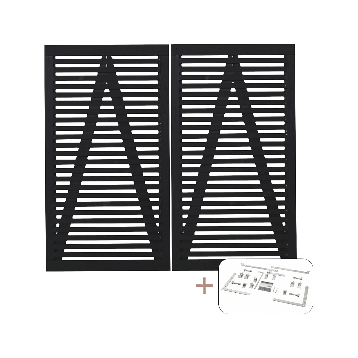 Podwójne drzwi Tokyo z okuciami