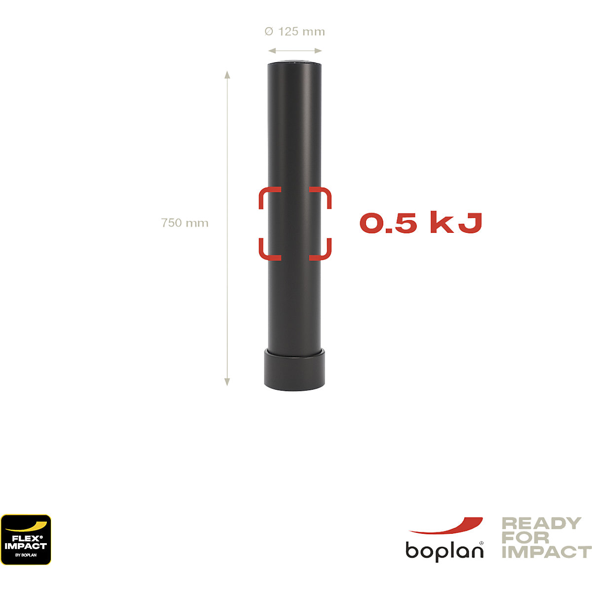 Słupek zabezpieczający 125L – Boplan (Zdjęcie produktu 3)-2