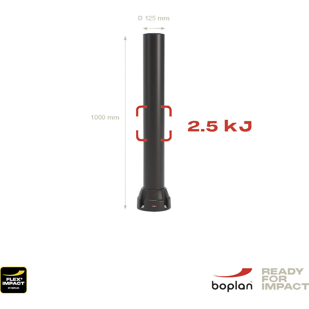 Słupek zabezpieczający 125L – Boplan (Zdjęcie produktu 2)-1