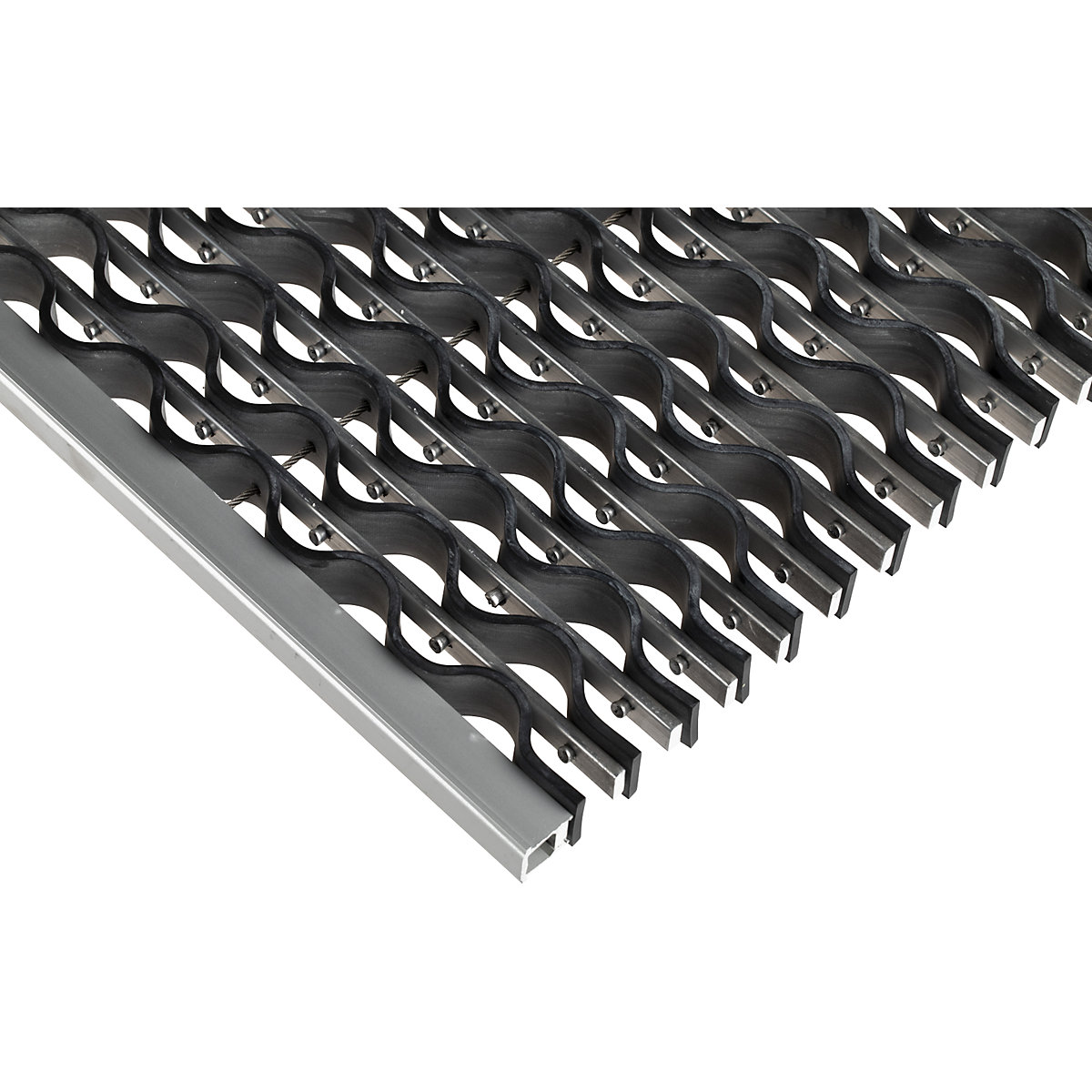 Mata wychwytująca brud z aluminium EAZYCARE WAVE – Miltex (Zdjęcie produktu 4)-3