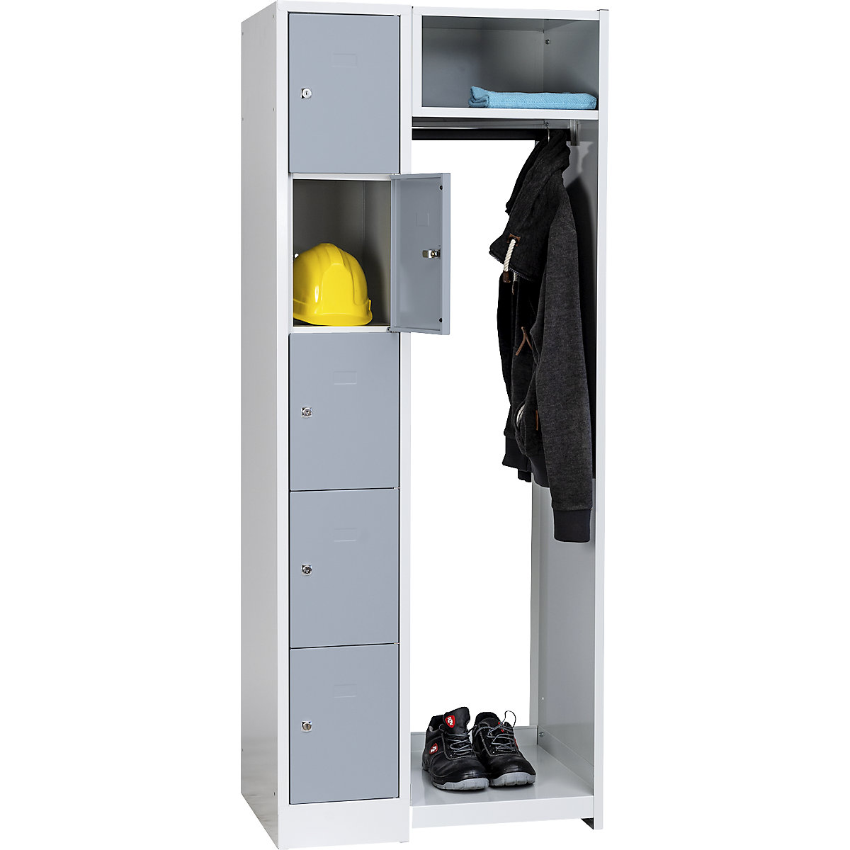 System szatniowy ze schowkami Dresden – Wolf (Zdjęcie produktu 3)-2