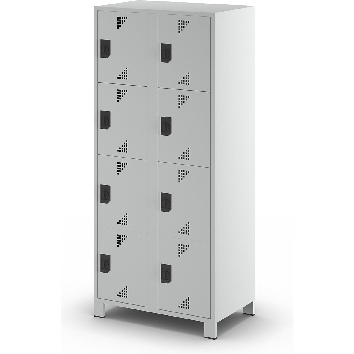 Szafka ze schowkami Bremen, 4 schowki na przedział – eurokraft pro (Zdjęcie produktu 9)-8