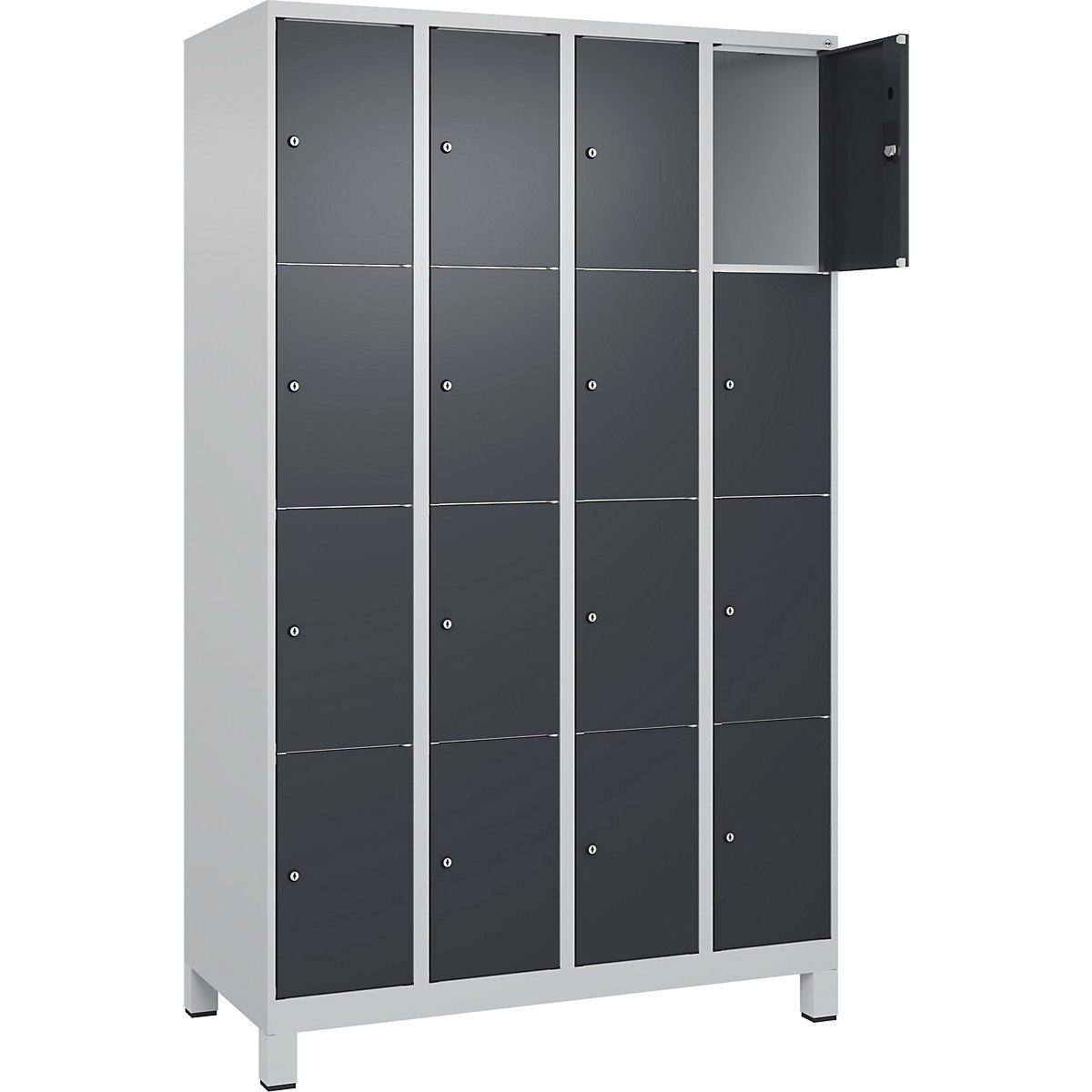 Szafka ze schowkami Classic PLUS, 4 schowki na przedział – C+P (Zdjęcie produktu 5)-4