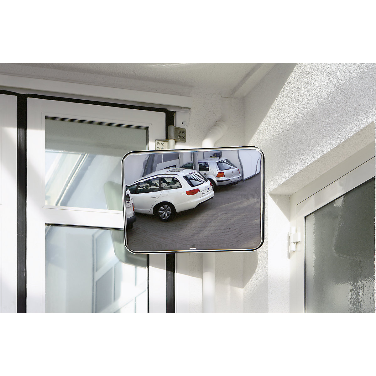 Lustro uniwersalne, do zastosowania wewnątrz i na zewnątrz budynków – eurokraft pro (Zdjęcie produktu 2)-1