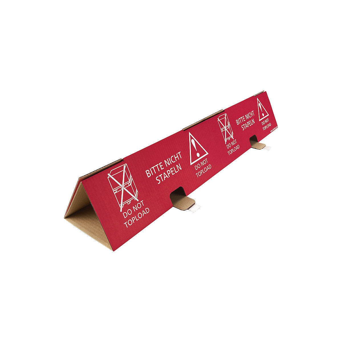 Piramide segnaletica per bancali – ratioform, in cartone ondulato, lungh. x largh. x alt. 800 x 150 x 135 mm, conf. da 25 pz.-2