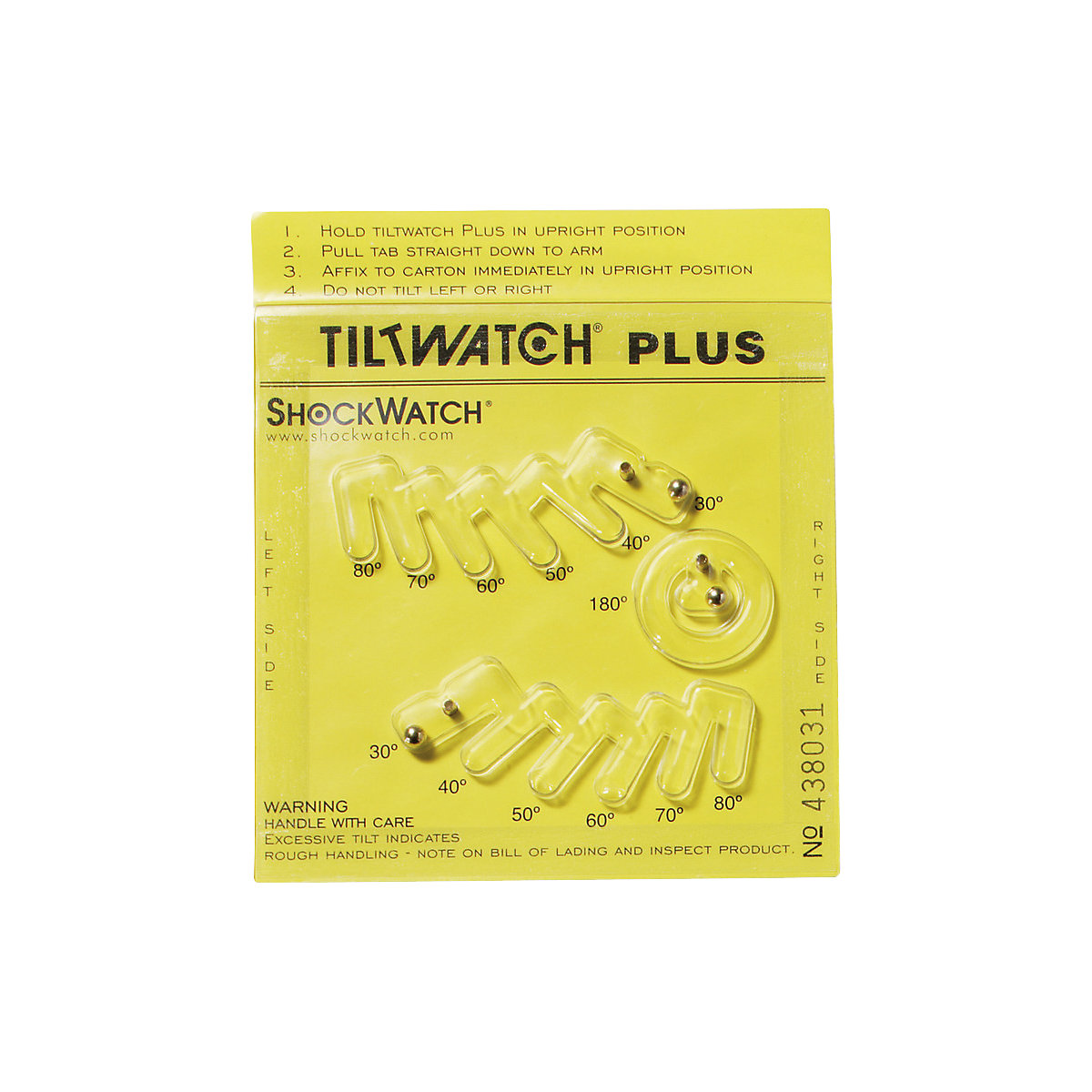 Indicatori di ribaltamento Tiltwatch® Plus (Foto prodotto 3)-2
