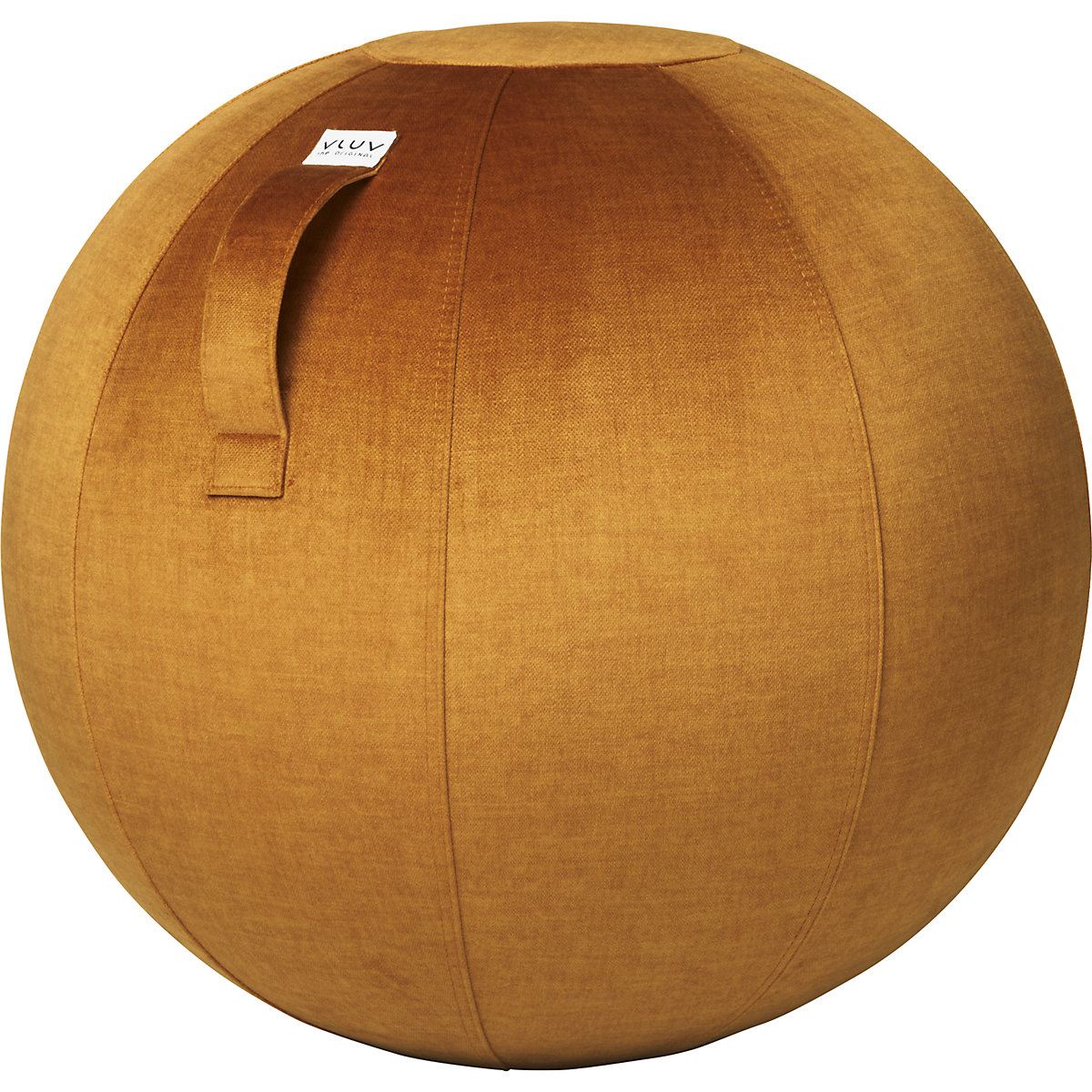 Lopta na sedenie VARM – VLUV, zo zamatovej látky, 600 – 650 mm, pumpkin-8