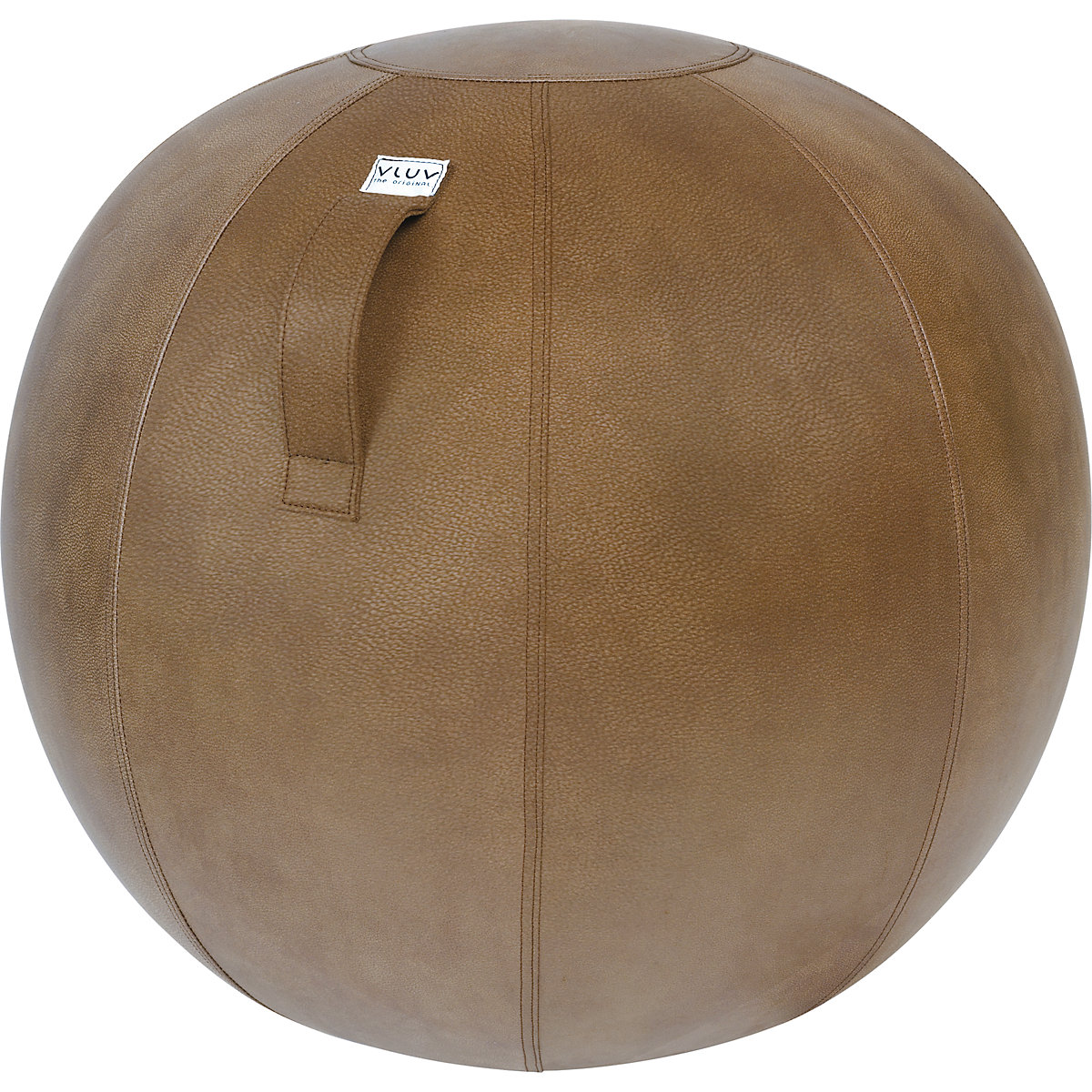 VEEL lopta na sedenie – VLUV, imitácia kože z mikrovlákna, 700 – 750 mm, koňaková-6