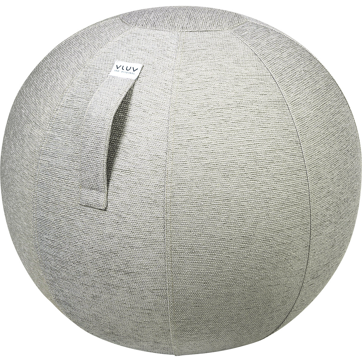 Sedací míč STOV – VLUV, látkové provedení, 600 – 650 mm, cementová šedá-6