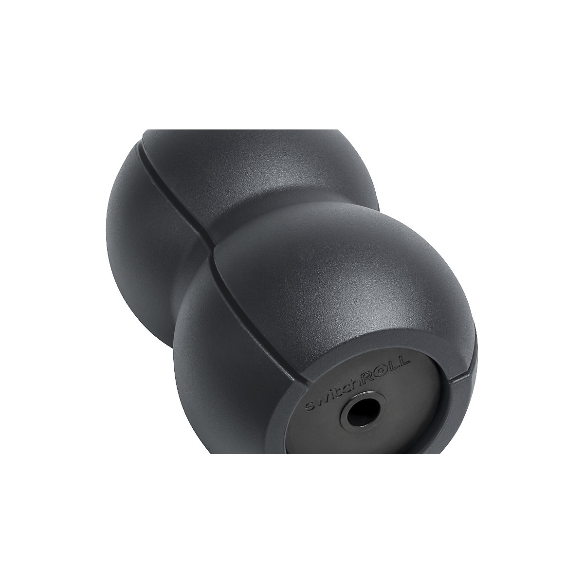 Rolo de bola dupla lisa switchROLL – meychair ergonomics, comprimento 295 mm, antracite-3