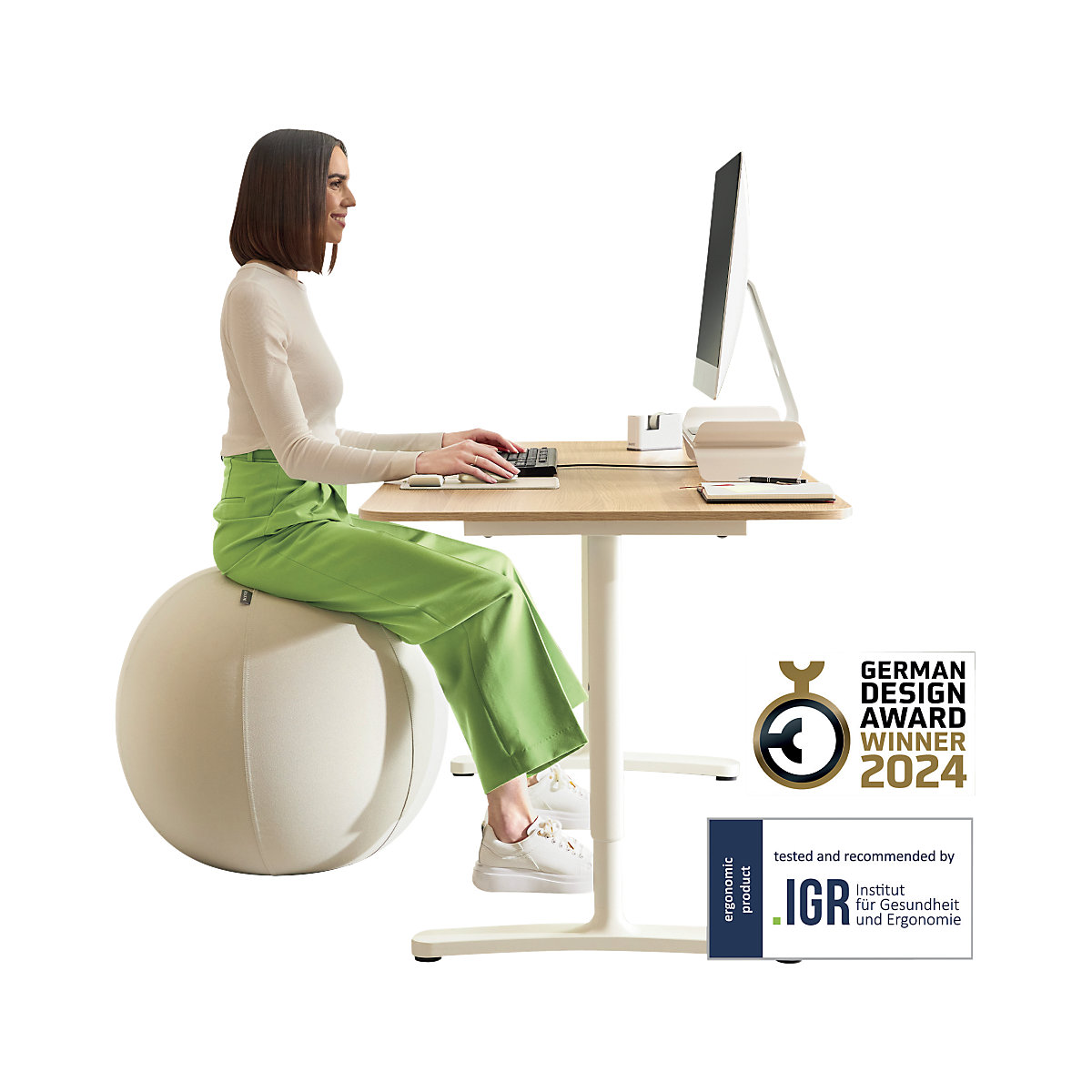 Ergo Cosy Active zitbal – Leitz (Productafbeelding 2)-1