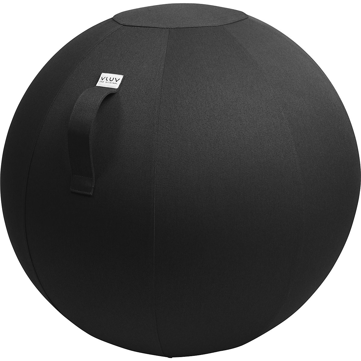 VLUV LEIV Sitzball, Stoffbezug in Canvas-Optik, 700 – 750 mm, schwarz