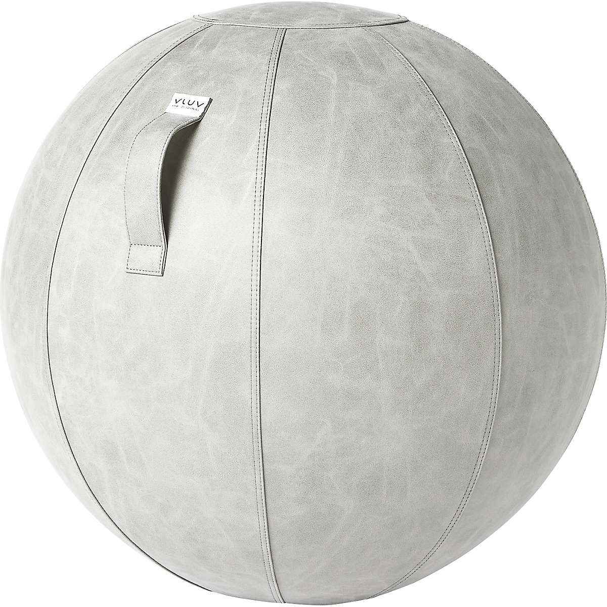 VLUV VEGA Sitzball, veganes Kunstleder, 700 – 750 mm, zement