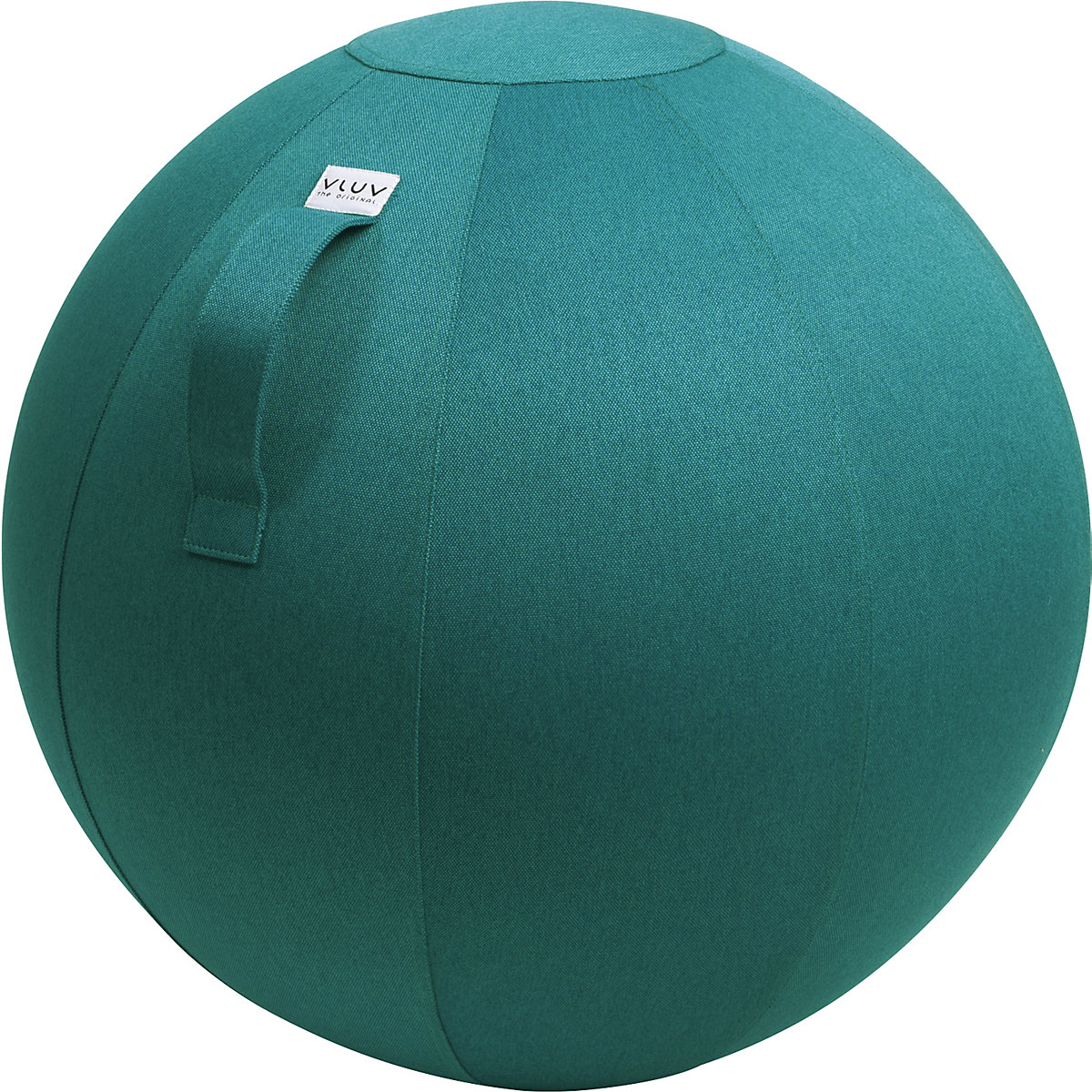 Piłka do siedzenia LEIV – VLUV, pokrowiec z tkaniny o wyglądzie płótna, 600 – 650 mm, petrol-7