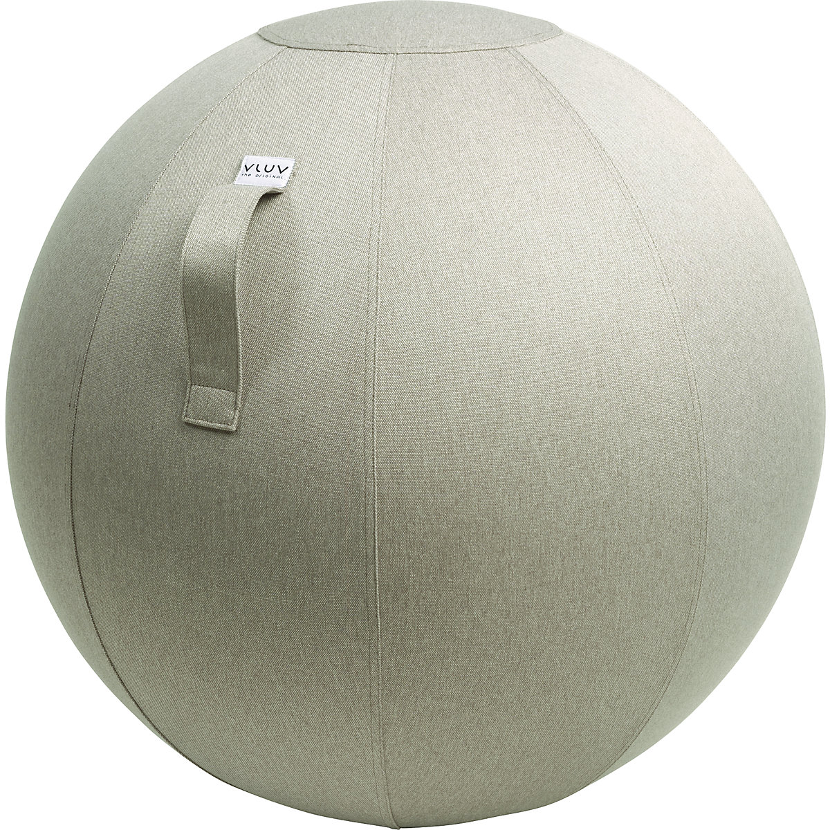 Piłka do siedzenia LEIV – VLUV, pokrowiec z tkaniny o wyglądzie płótna, 700 – 750 mm, kamienno-szara-9