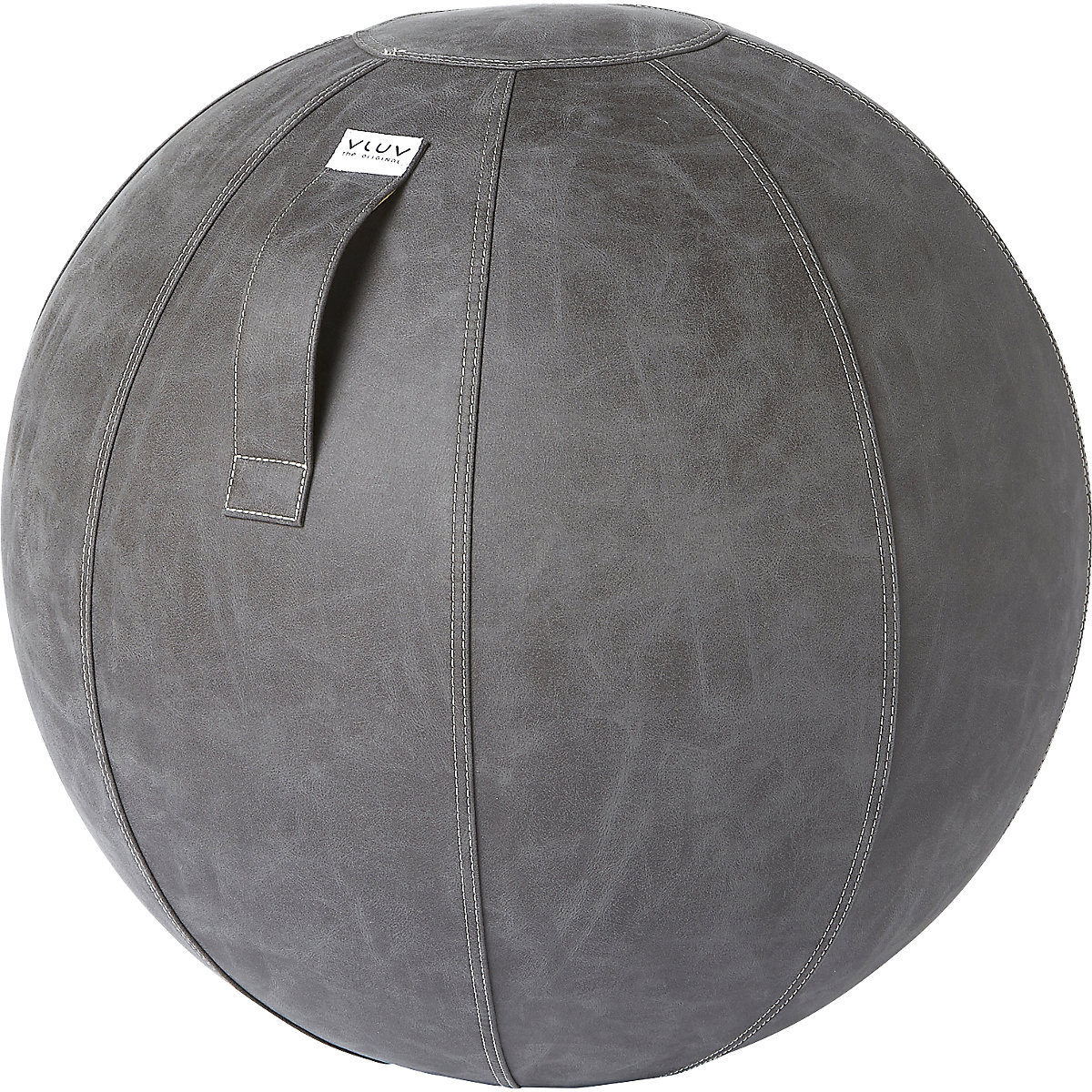 Ballon suisse VEGA – VLUV, similicuir végétalien, 600 – 650 mm, gris foncé-7