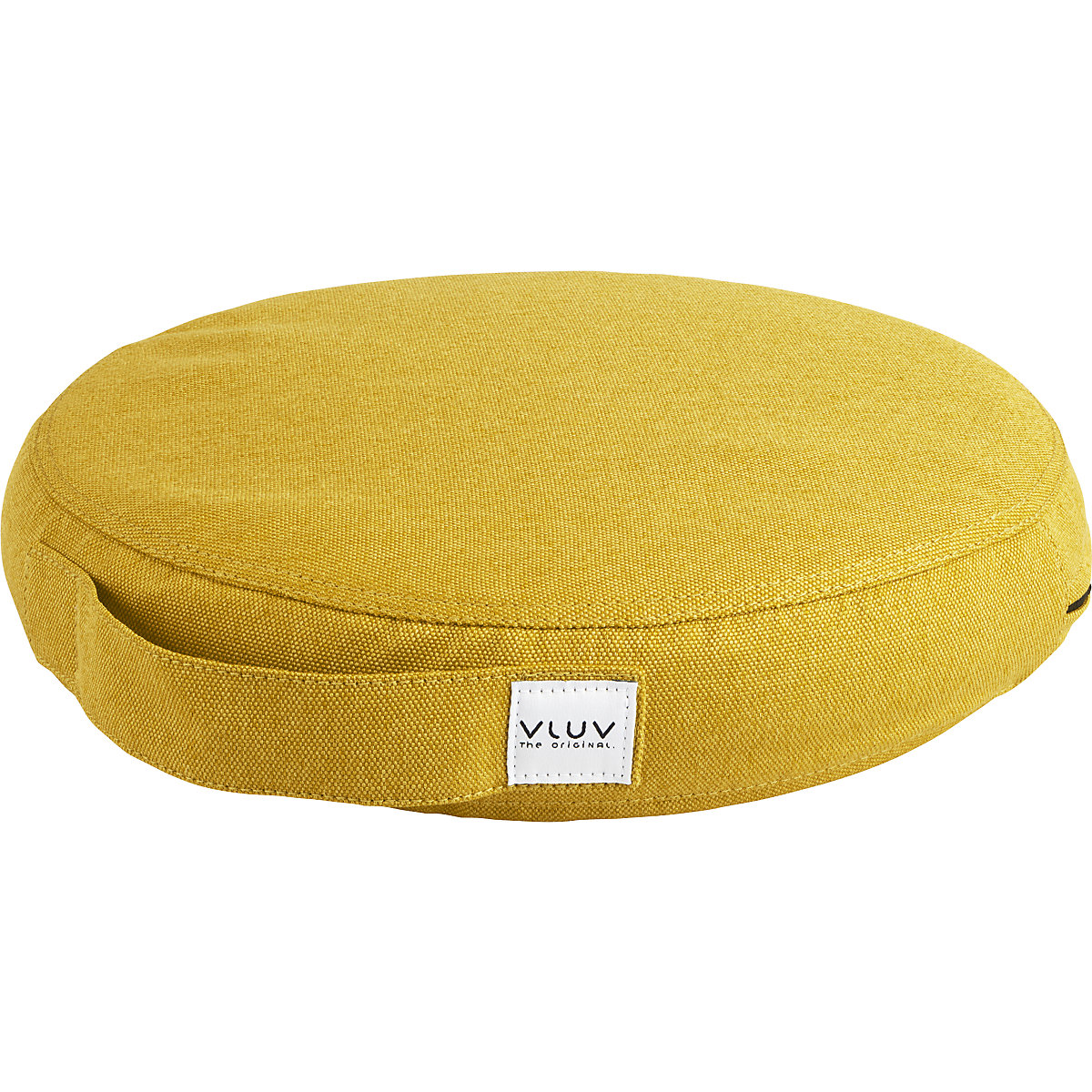 Cuscino per equilibrio PIL&PED LEIV – VLUV, con rivestimento in tessuto, Ø 360 mm, giallo senape-11