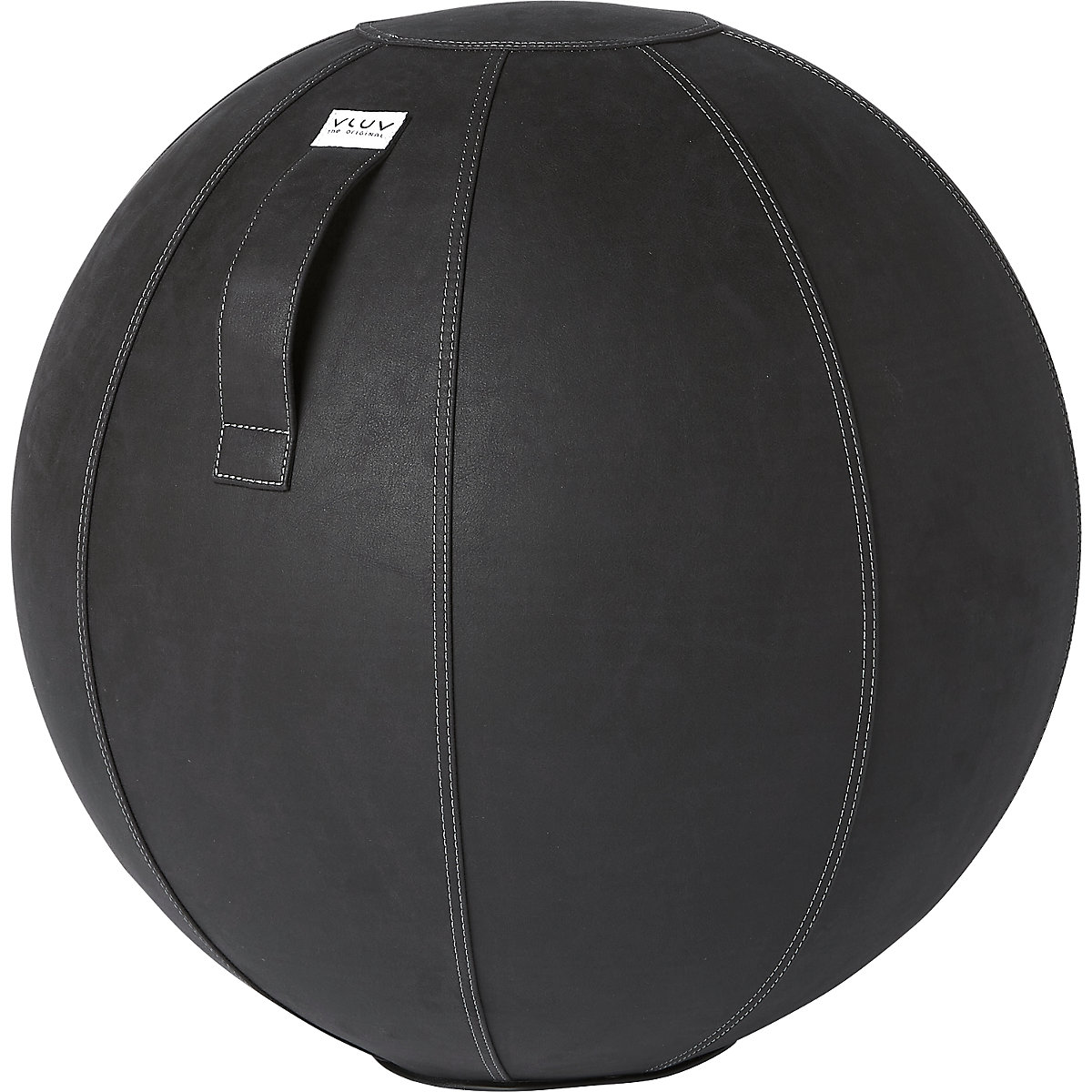 Fitball VEGA – VLUV, similpelle vegana, 600 – 650 mm, nero-7