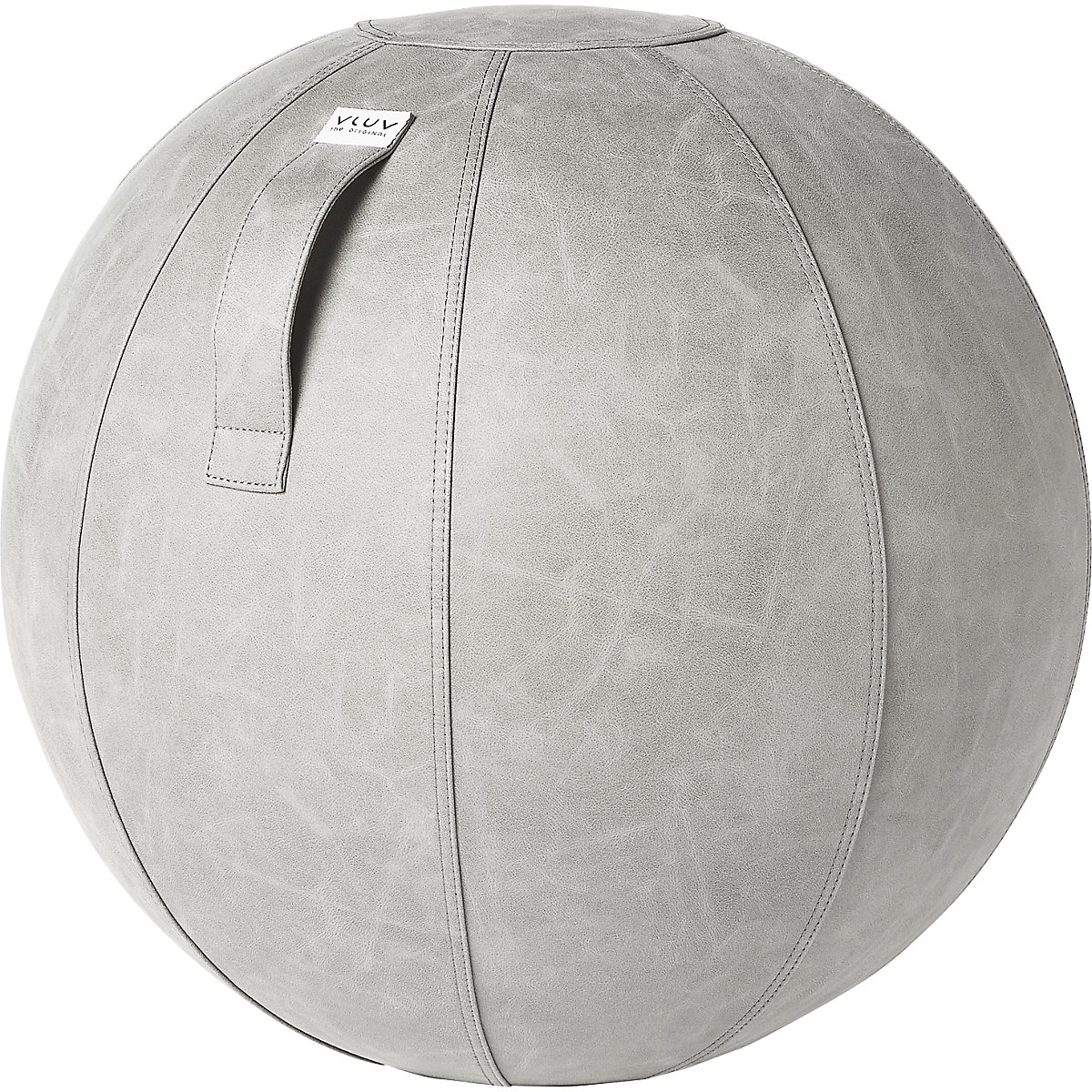 Fitball VEGA – VLUV, similpelle vegana, 600 – 650 mm, cemento-8