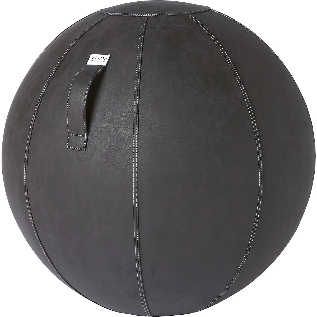 Fitball VEGA – VLUV, similpelle vegana, 700 – 750 mm, nero-8