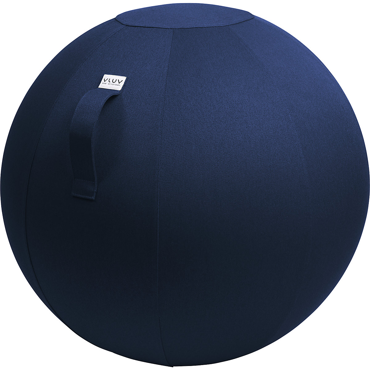 LEIV Swiss ball – VLUV, fabric cover with the appearance of canvas, 600 – 650 mm, royal blue