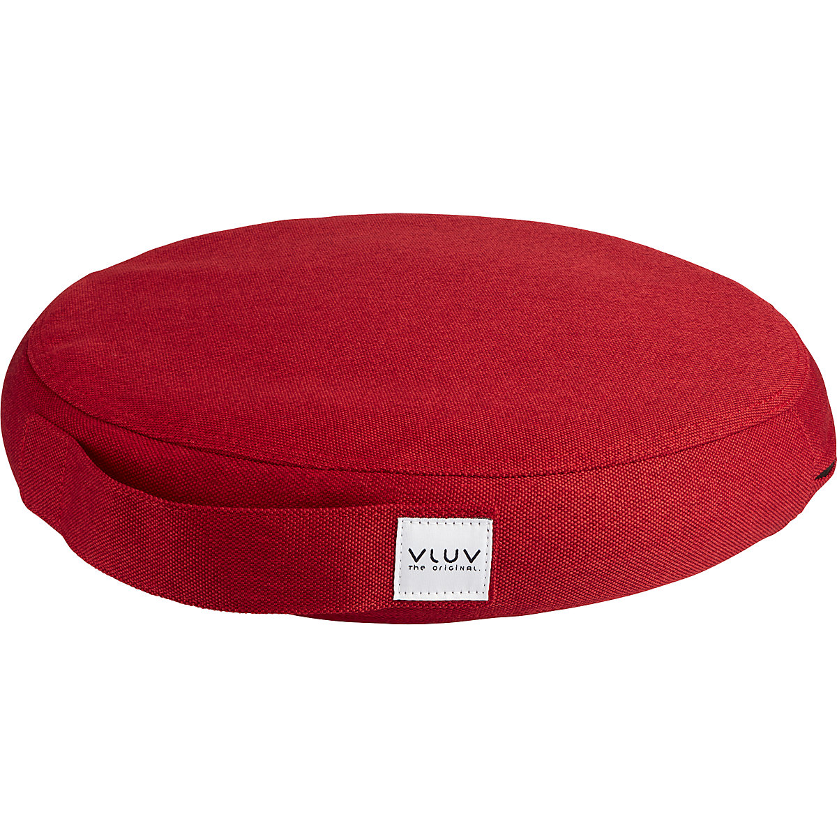 PIL&PED LEIV balance cushion – VLUV, with fabric cover, Ø 360 mm, ruby red