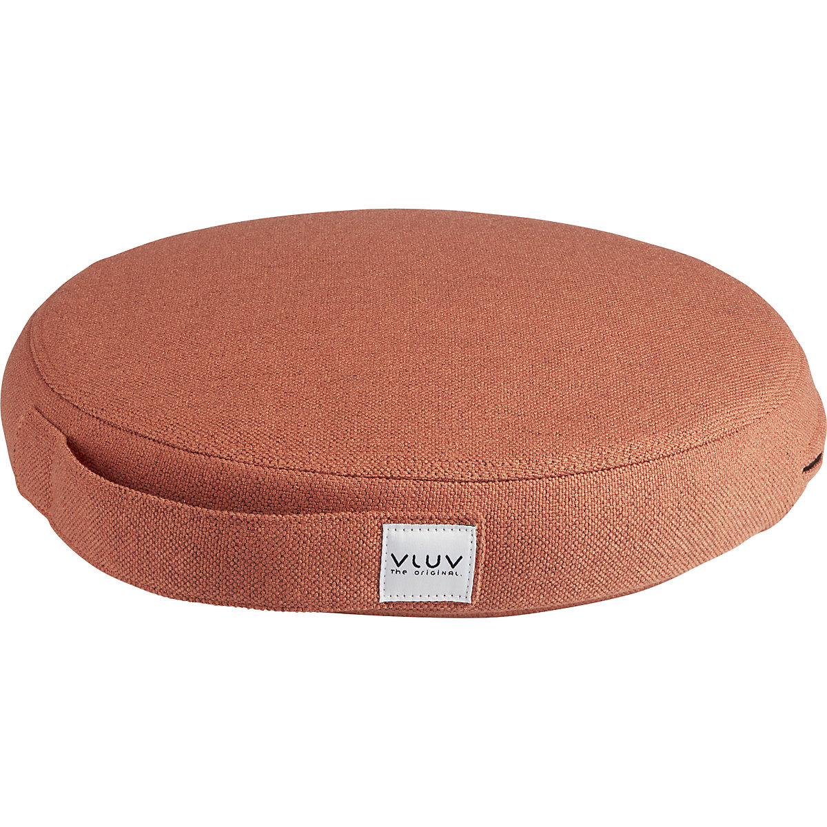 PIL&PED SOVA balance cushion – VLUV, with fabric cover, Ø 360 mm, salmon orange