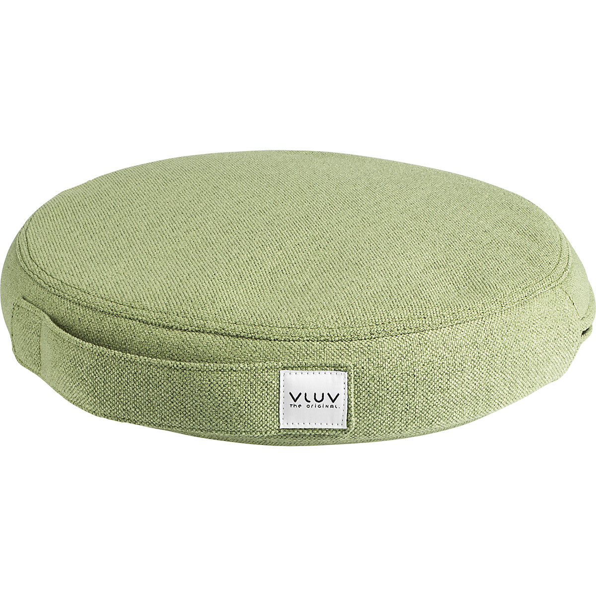 PIL&PED SOVA balance cushion – VLUV, with fabric cover, Ø 360 mm, pesto green