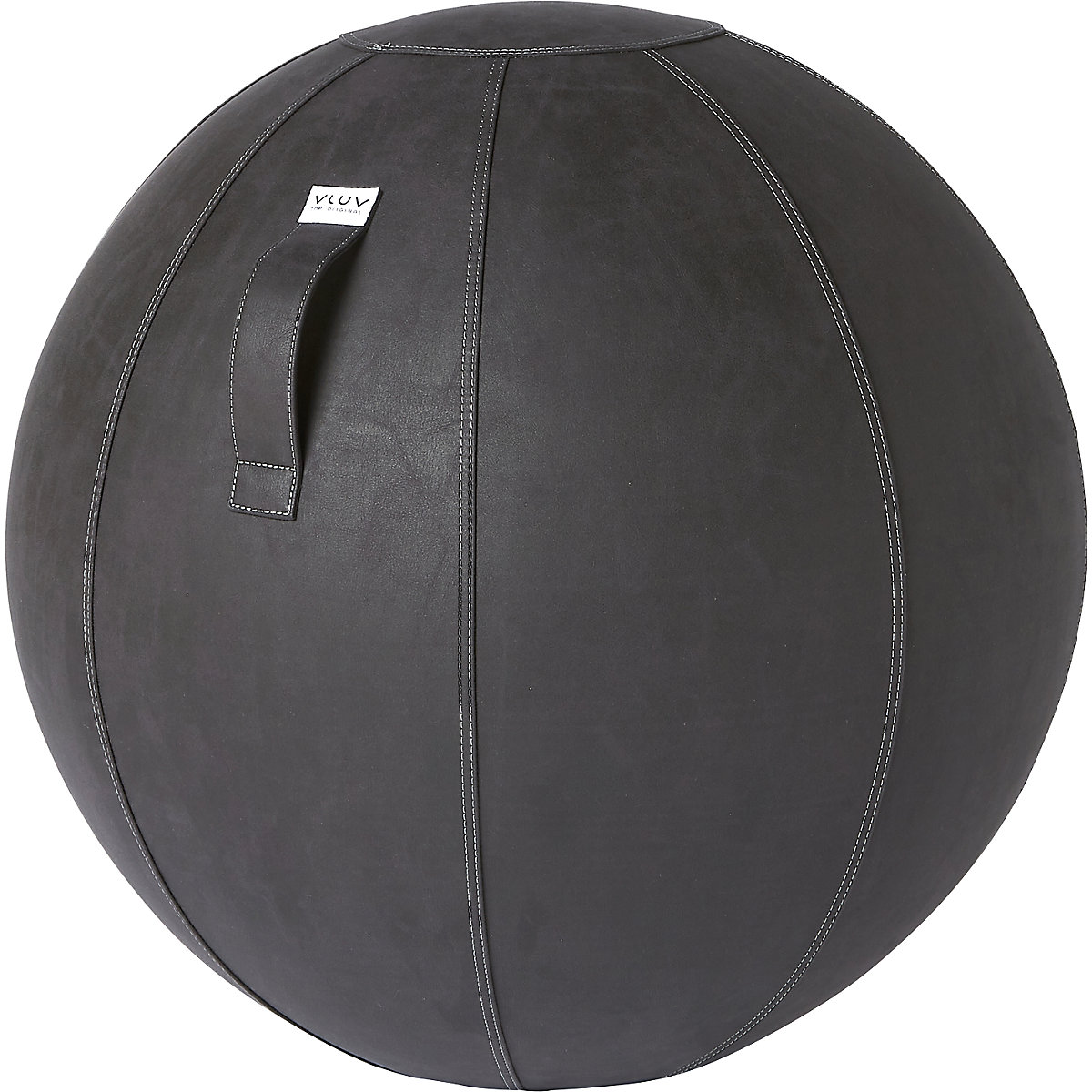 VEGA Swiss ball – VLUV, vegan vinyl, 700 – 750 mm, black-8