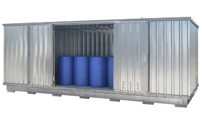Gefahrstoff-Lagercontainer für gewässergefährdende Medien