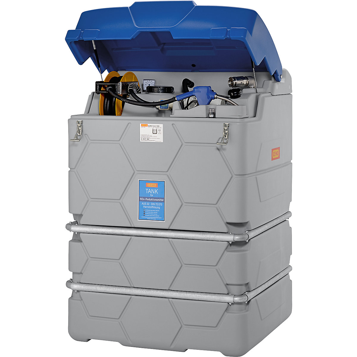 Tankanlage für AUS 32 (AdBlue®) CEMO: Volumen 200 l, mit  Automatik-Zapfventil