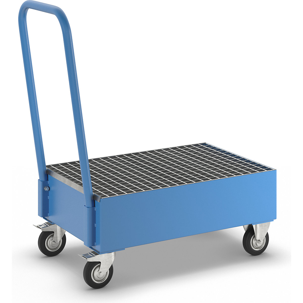Fahrbare Auffangwanne aus Stahlblech eurokraft basic